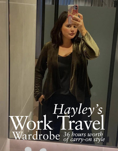 Hayley's Work Travel Carry-On Capsule Wardrobe
