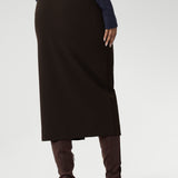 Aaron Midi Skirt in Cocoa