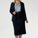 Aaron Midi Skirt in Navy