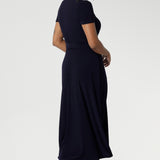 Alexis Wrap Dress in Navy