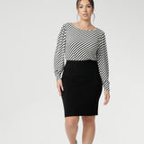 Andi Petite Tube Skirt in Black