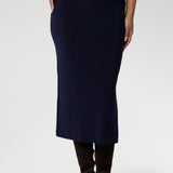 Featuring a convenient pull-on style, the Andi Midi Skirt is cut to a flattering mid-calf length, making it a versatile addition to any wardrobe. Available in sizes 8-24 and 3 different lengths.