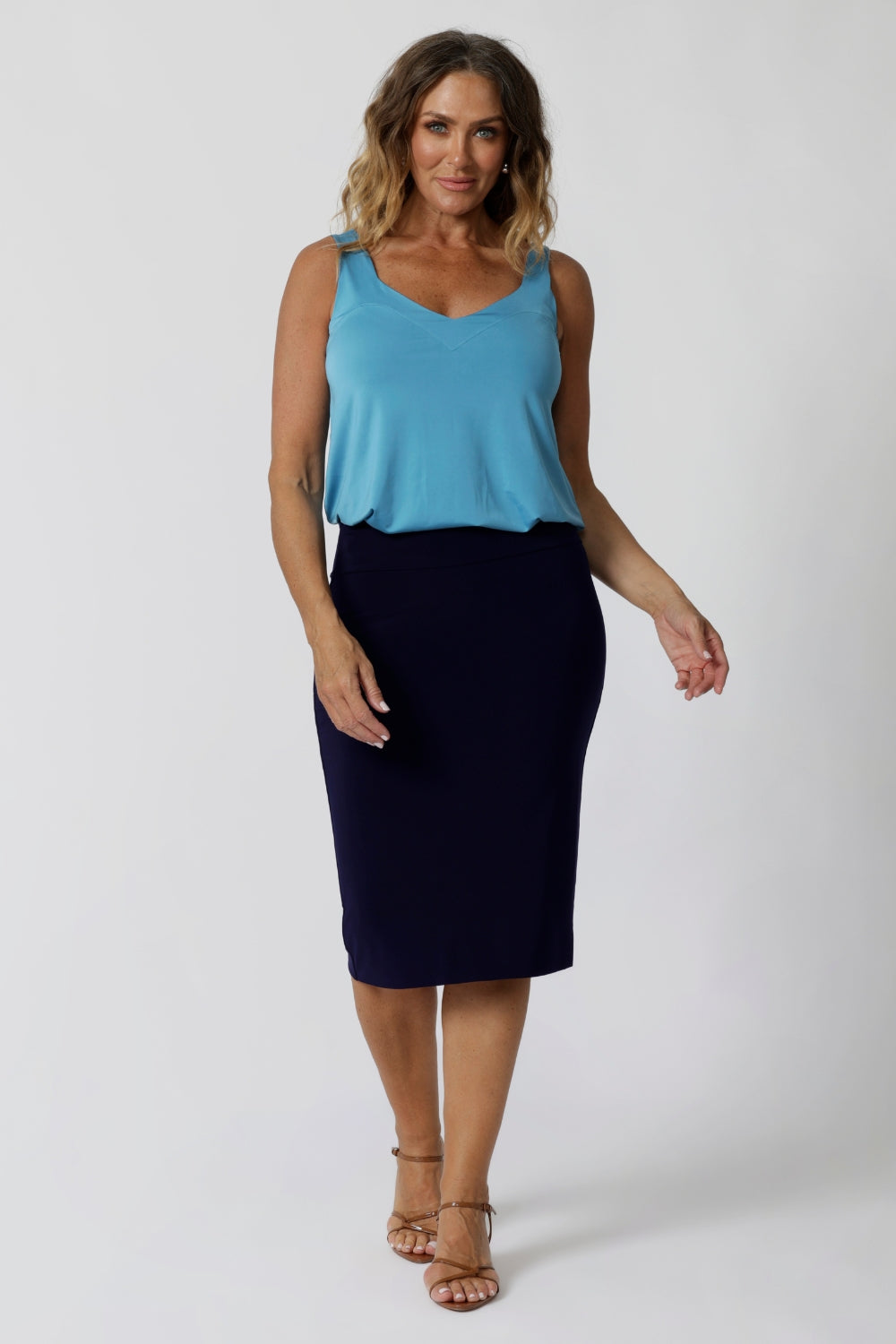 Navy work skirts australia best sale