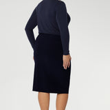 Andi Tube Skirt in Navy