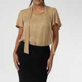 Proudly Made in Australia. Available in sizes 8-24 and 3 lengths. Designed as a pull on style tube skirt featuring a soft folded waistband and double lined skirting.