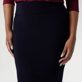 The double-layer design ensures a flattering fit, while the soft folded waistband adds extra comfort. Featuring a convenient pull-on style skirt. Available in size 8-24.