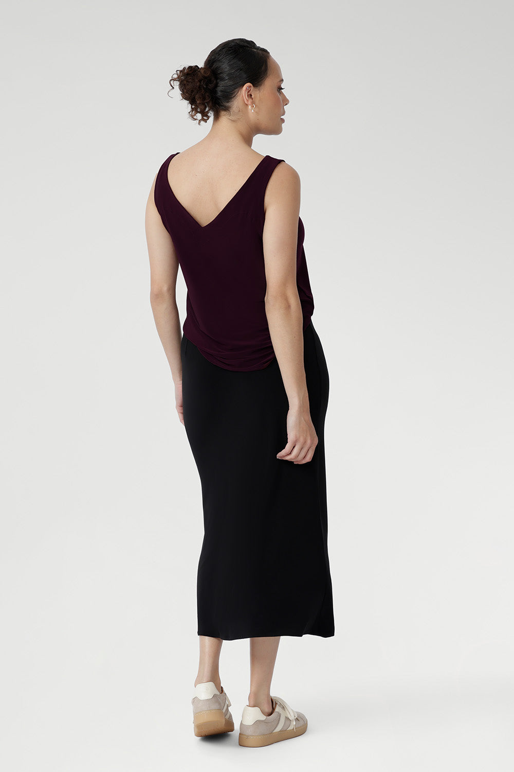 Effortless style starts with the Asher Skirt. Tailored from our premium dry-touch stretch jersey, it delivers a sleek A-line silhouette, comfortable elastic waist, and easy pull-on design. Whether paired with a blouse or relaxed knit, Asher brings modern polish to every occasion. Designed and made in Australia with quality craftsmanship.