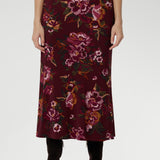 Asher Skirt in Burgundy Bloom