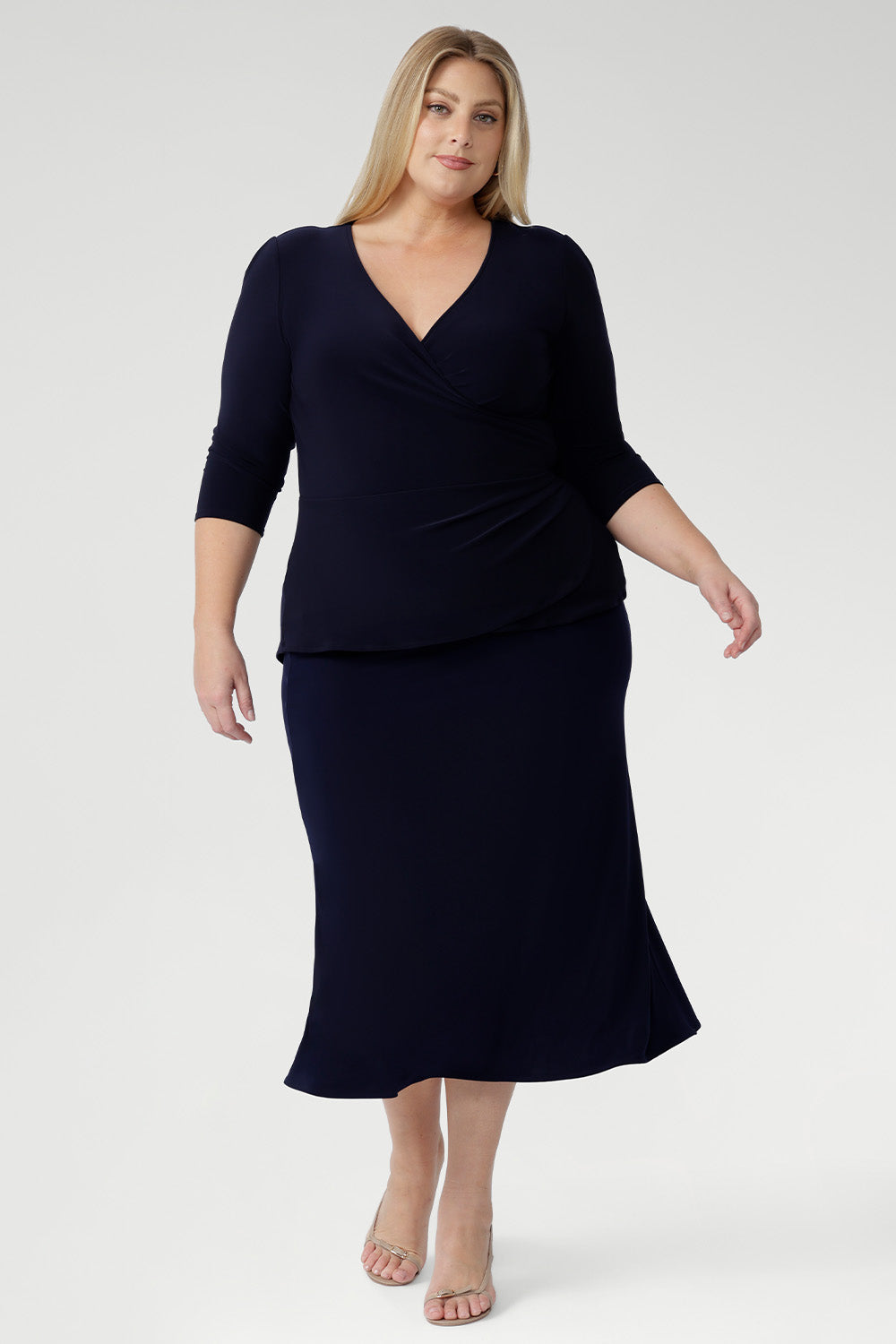 The Asher Skirt is crafted from our signature dry-touch stretch jersey, offering a comfortable, flexible fit that flatters every shape. With an easy pull-on elastic waist and a refined A-line silhouette, it’s the perfect skirt for effortless styling from work to weekend. Proudly designed and made in Australia, this is a wardrobe essential for modern women on the move.