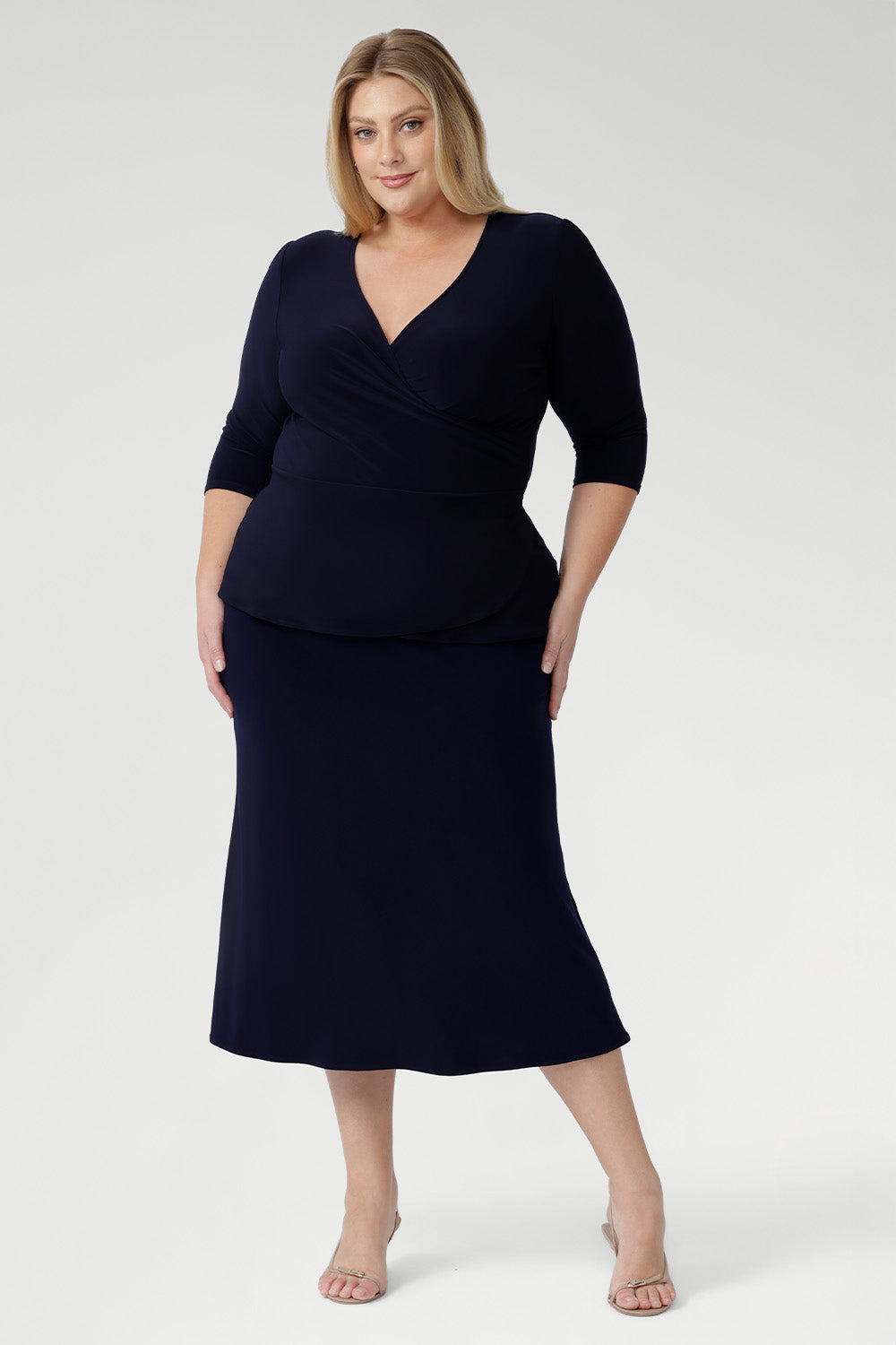 The Asher Skirt is crafted from our signature dry-touch stretch jersey, offering a comfortable, flexible fit that flatters every shape. With an easy pull-on elastic waist and a refined A-line silhouette, it’s the perfect skirt for effortless styling from work to weekend. Proudly designed and made in Australia, this is a wardrobe essential for modern women on the move.