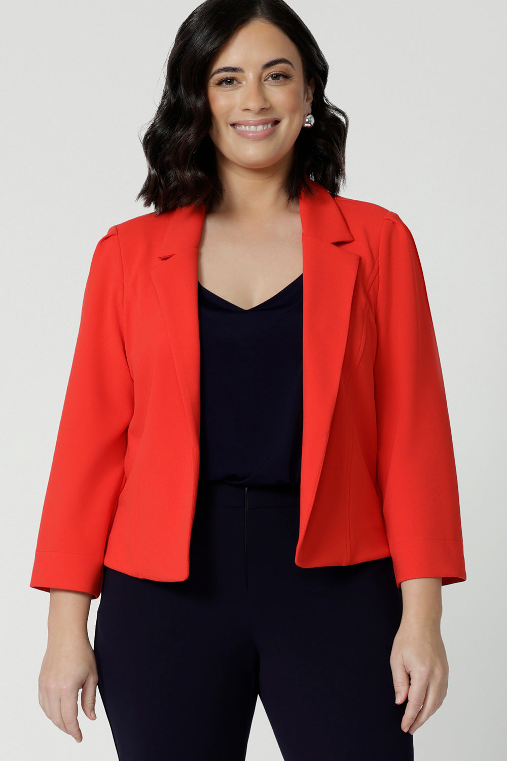 Black Pants Red Suit Jacket Dress BLAZER ROJO RENATA VELVET THE