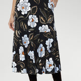 Bettina Reversible Wrap Dress in Ice Bloom