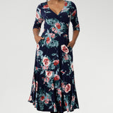 The Bettina Reversible Dress in Vintage Rose offers the ultimate in versatility and value—two stunning looks in one effortlessly elegant dress. Designed for modern women who love to mix up their style, this flattering silhouette can be worn with the V-neck wrap front for a more defined, feminine shape, or reversed to feature a classic boat neckline that pairs beautifully with structured jackets or cardigans.
