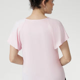 Bowie Top in Pale Pink Bamboo