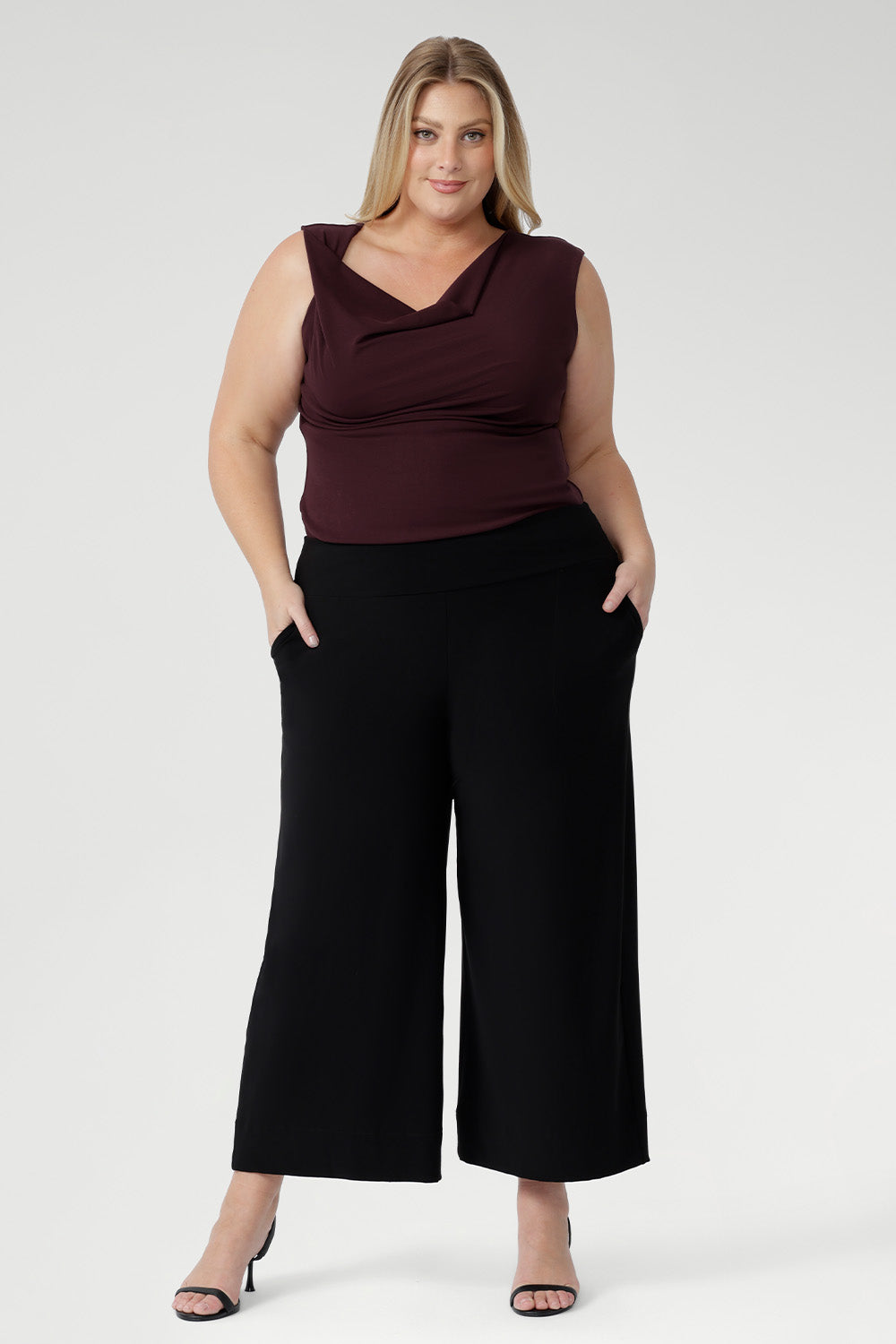 The Bradley Culotte is a modern take on wide-leg pants, crafted from premium heavy-weight dry-touch stretch jersey for a soft, flattering fit.