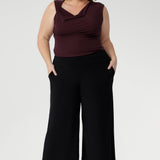 The Bradley Culotte is a modern take on wide-leg pants, crafted from premium heavy-weight dry-touch stretch jersey for a soft, flattering fit.