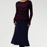 Bryn Knit Top in Luxe Lava
