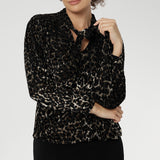 With tailored tucks at the back enhance the fit and silhouette, while the classic shirttail hemline ensures a clean and flattering finish. Proudly designed and made in Australia, the Celine Top is available in inclusive sizes 8 to 24,