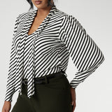Celine Top in Black Stripe