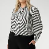 Celine Top in Black Stripe