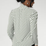 Celine Top in Olive Stripe
