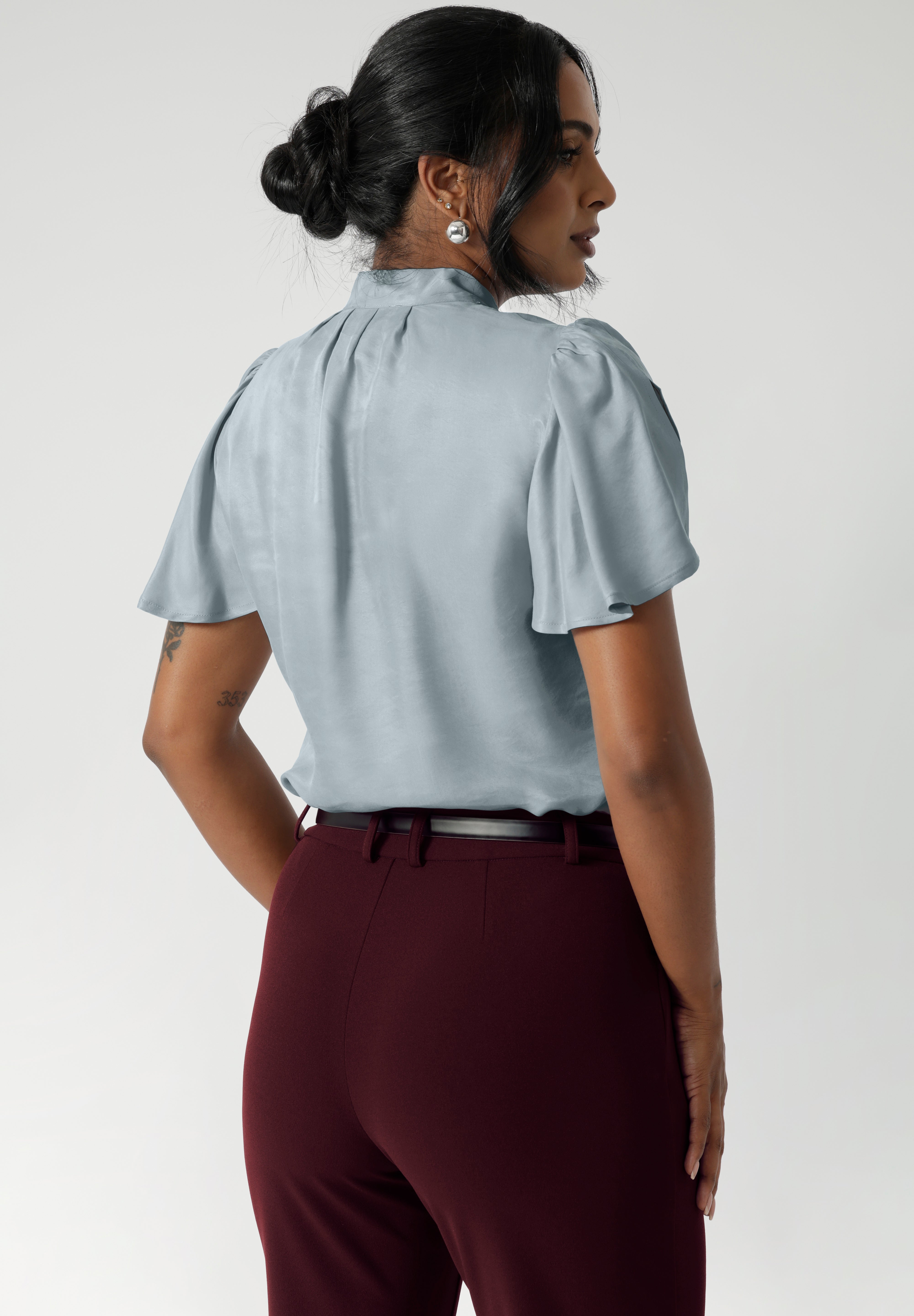 Part of our Soft Suiting collection, the Corbin Pant stands strong on its own, making it a standout piece. For a sophisticated stretch suit ensemble, pair it with the Merit Blazer or Benni Jacket, creating a polished and professional outfit. Shop in available sizes 8-24.