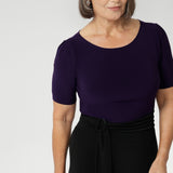 Add a touch of effortless polish to your outfit with the L+F Black Fabric D-Ring Belt, the ultimate accessory for modern women’s workwear. Designed to perfectly complement our signature L+F jersey dresses and skirts, this versatile black belt cinches the waist to create a flattering silhouette and adds a refined finish to your look.