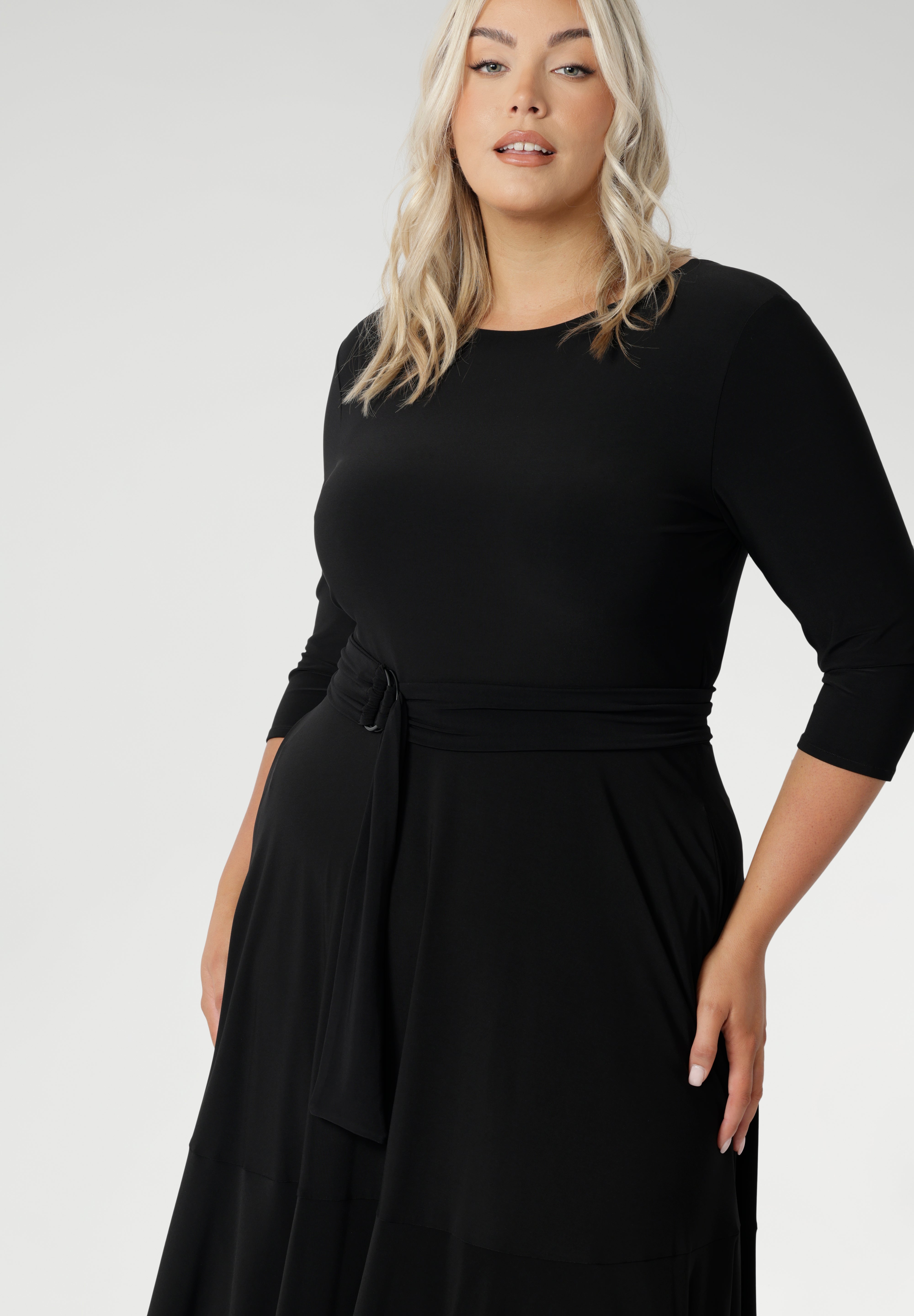 Crafted in a classic black hue, the fabric D-ring belt offers endless styling potential—ideal for office wear, weekend outfits, and everything in between. Proudly made in Australia, it’s the perfect finishing touch to elevate your work-to-weekend wardrobe with ease and sophistication.