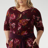 D Ring Belt in Claret