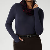 Desiree Infinity Knit Scarf in Luxe Lava
