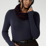 Desiree Infinity Knit Scarf in Luxe Lava