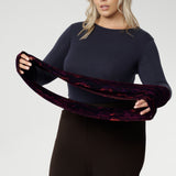 Desiree Infinity Knit Scarf in Luxe Lava