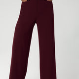 Close up Image of Drew Pants feature new angled front pockets that add functionality. And back darts to help shape and define the silhouette. Available in size 8-24 and can be matched back with other items from the Soft Suiting collection.