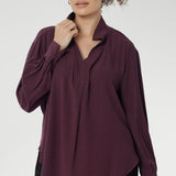 Ellis Shirt in Plum