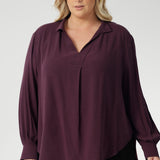Ellis Shirt in Plum