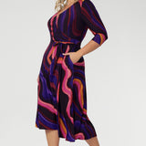Designed for versatility, the Fiona Wrap Dress transitions effortlessly from workdays to weekends, making it a go-to for women seeking flattering, feminine silhouettes with everyday ease.