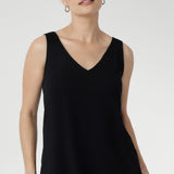 Harlee Reversible Cami in Black Bamboo