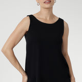 Harlee Reversible Cami in Black Bamboo