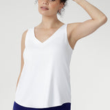 Harlee Reversible Cami in White Bamboo