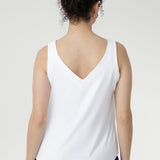 Harlee Reversible Cami in White Bamboo