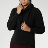 Infinity Knit Scarf in Black