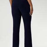 The pull-on style features internal elastic at the waist for added comfort, while darts at the back provide shaping for a flattering silhouette. With a straight-cut design and full-length fit, the Joel Pant offers a sleek and modern look. Additionally, this versatile pant comes without pockets for a clean, streamlined appearance.