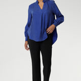 These classic black straight-leg pants are a timeless wardrobe essential, offering both style and comfort for a range of occasions. Made from soft-touch black jersey fabric, they provide a smooth, luxurious feel against the skin while offering breathability and flexibility for all-day wear.
