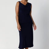 The straight hem offers excellent styling versatility—tuck it in for a polished, professional look or leave it out for a more relaxed, easygoing style faux jumpsuit look.