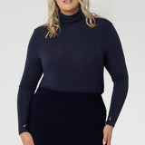 Kean Knit Top in Navy