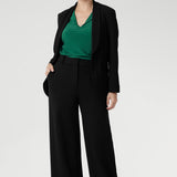 Kodi Top with Elbow Sleeve in Jade