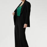 Kodi Top with Elbow Sleeve in Jade