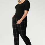 The full collection offers three beautifully coordinated pieces: the Lulu tapered pant, a wide leg pant for a softer silhouette, and a tailored blazer that pairs perfectly with both. Available in inclusive sizes 8 to 24, Leina + Fleur’s suiting redefines how women dress—confident, comfortable, and always ready for wherever the day leads. Shop the Cocoa Plaid collection online now.