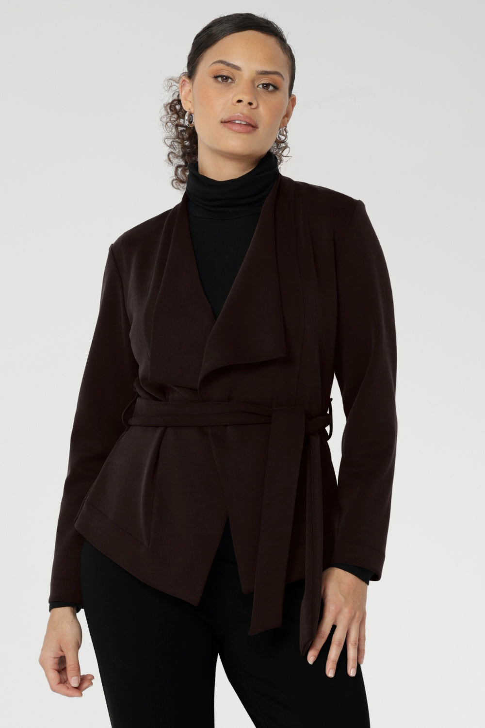 Whether layered over a black work top and wide-leg pants or paired with other L+F wardrobe staples, it delivers elevated style from work to weekend. Available in a size-inclusive range from 8 to 24, the Lyndon is a timeless essential for winter dressing that combines comfort, style, and Australian craftsmanship.