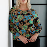 Made from Dry Touch Jersey fabric with a soft stretch, the Mason Top is both comfortable and stylish. It has a boat neckline for a refined look, bust darts for a flattering fit, and a close-to-body shape that enhances your silhouette.